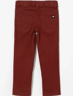 Straight Pants with Elastic Waist