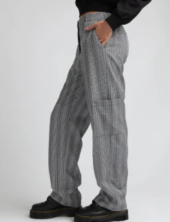 Straight Plaid Pants