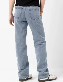 Straight-Leg Jeans with Rhinestones