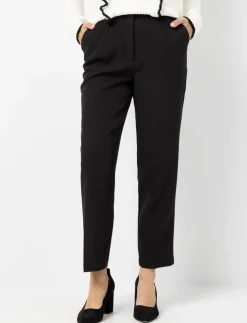 Straight-leg Pleated Pants