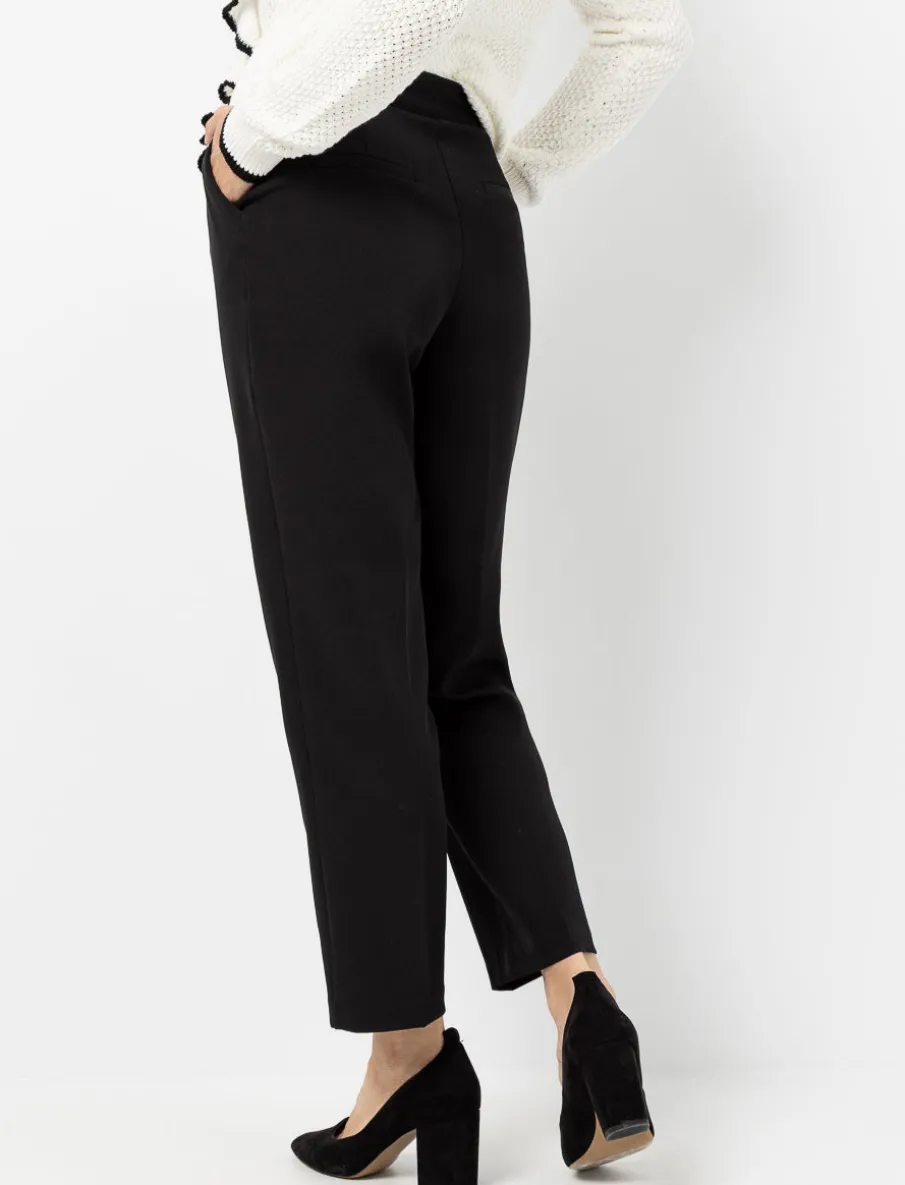 Straight-leg Pleated Pants