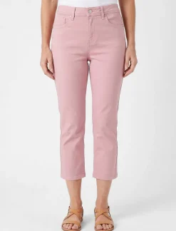 Stretch Regular-rise Capri Pants