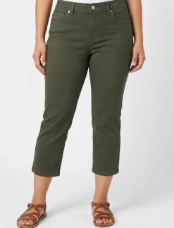 Stretch Regular-rise Capri Pants
