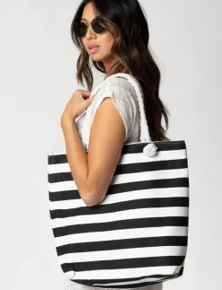 Striped Beach Bag