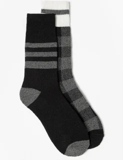 Striped Crew Socks - Pack of 2