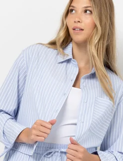 Striped Cropped Shirt