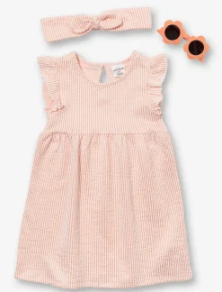 Striped Dress + Accessories