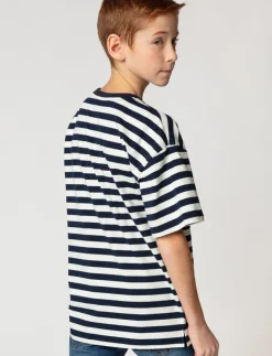 Striped Embroidered T-shirt