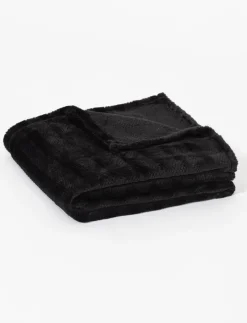 Striped Faux-fur Throw