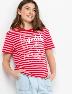 Striped "Gelato" Print T-shirt