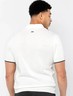 Striped Knit Polo