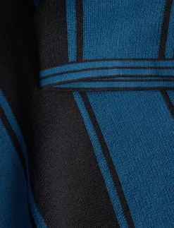 Striped Knit Polo Shirt