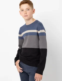 Striped Knit Sweater - Teen Boy