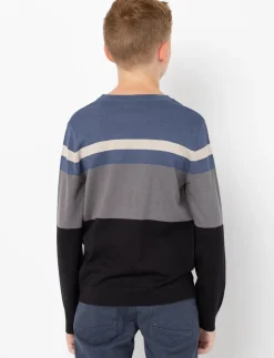 Striped Knit Sweater - Teen Boy