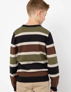 Striped Knit Sweater - Teen Boy
