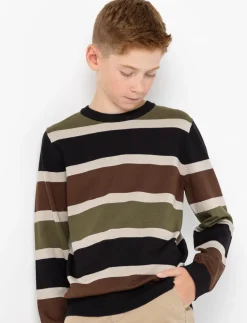 Striped Knit Sweater - Teen Boy