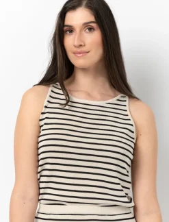 Striped Knit Tank Top