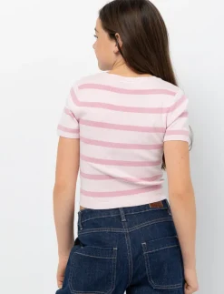 Striped Knit T-shirt