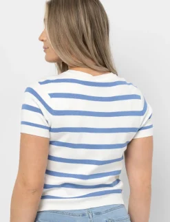 Striped Knit T-shirt