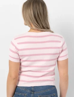 Striped Knit T-shirt
