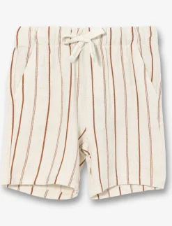 Striped Linen Shorts