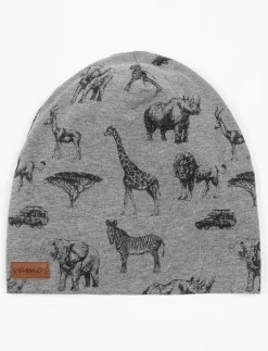Striped Organic Cotton Beanie - Children