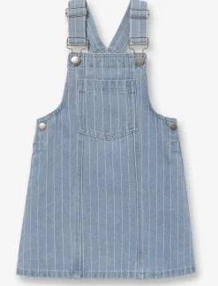 Striped Overall Dress - Little Girls