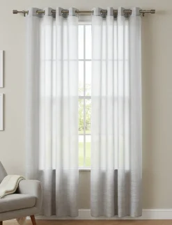 Striped Sheer Curtain Panel