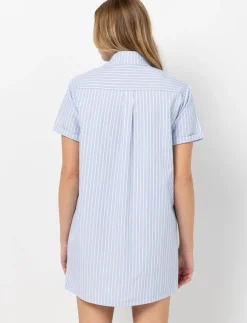 Striped Shirt Dress