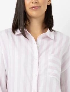 Striped Sleepshirt with Pocket