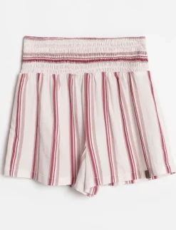 Striped Smocked Shorts