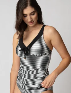 Striped Tankini Top