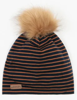 Striped Tuque with Pompom - Baby