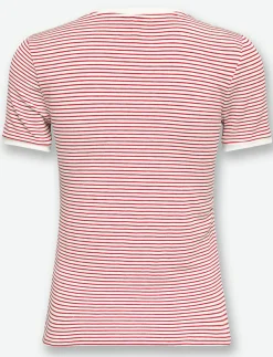 Striped V-Neck T-Shirt