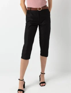 Structured waist Capri Pants