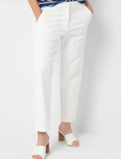 Structured-waist Chino Pants