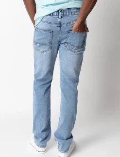 Super Stretch Elastic-waist Jeans
