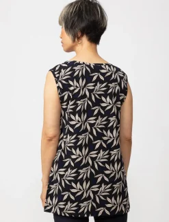 Tank Top with Draped Neckline