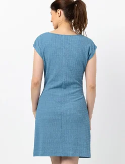 Textured Fabric Fitted Dress