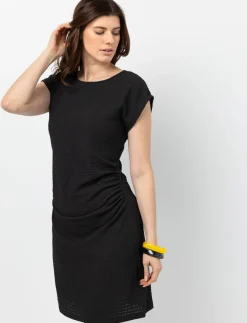 Textured Fabric Fitted Dress