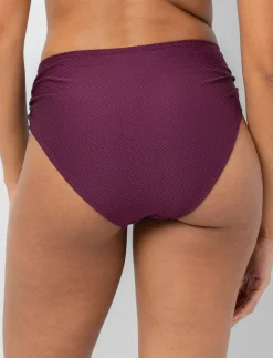 Textured High-waisted Bikini Bottom
