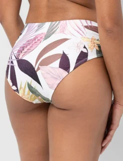Textured High-waisted Bikini Bottom
