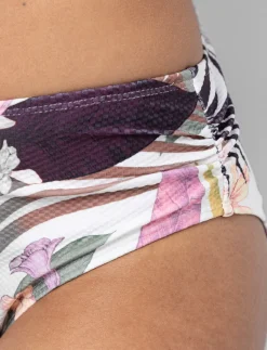 Textured High-waisted Bikini Bottom