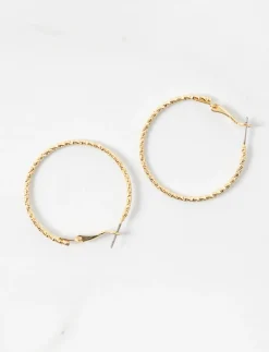 Textured Hoop Earrings