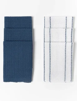 Textured Kitchen Towels - Pack of 6