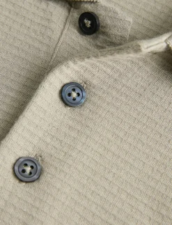 Textured Knit Polo