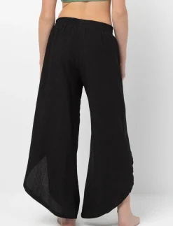 Textured Pants with Slits