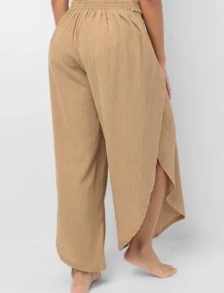 Textured Pants with Slits