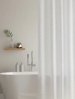Textured Pattern Shower Curtain