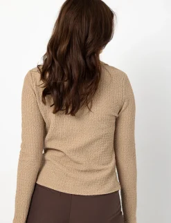Textured Shirt with Buttons